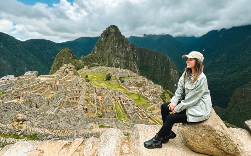 Tourist in Machu Picchu