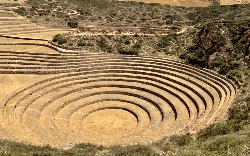 Moray agricultural terraces in the Sacred Valley
