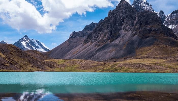 Landscape of the 7 Lakes of Ausangate