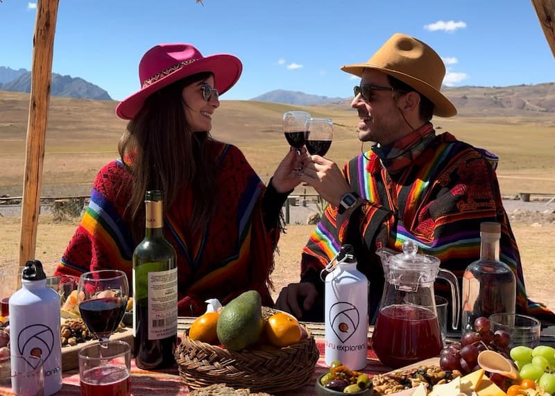 Picnic con llamas en Cusco