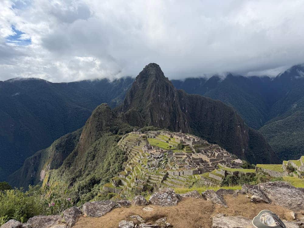 Panoramic view of Machu Picchu