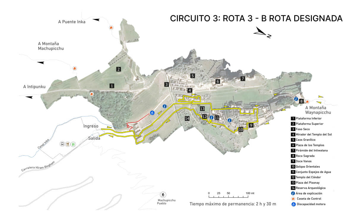 Circuito 3 (Machu Picchu Realeza) – Rota 3-B: Rota Desenhada
