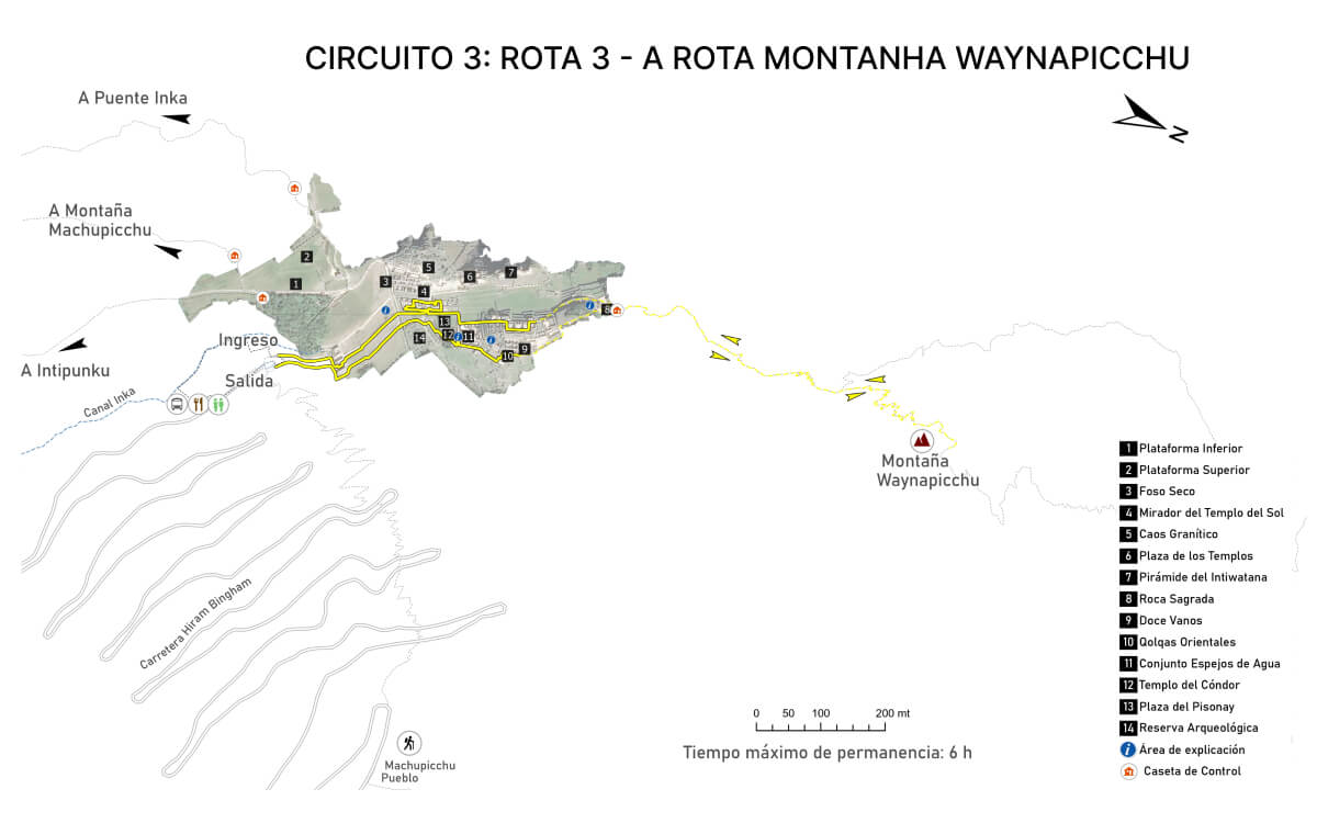 Circuito 3 (Machu Picchu Realeza) – Rota 3-A: Rota Montanha Wayna Picchu