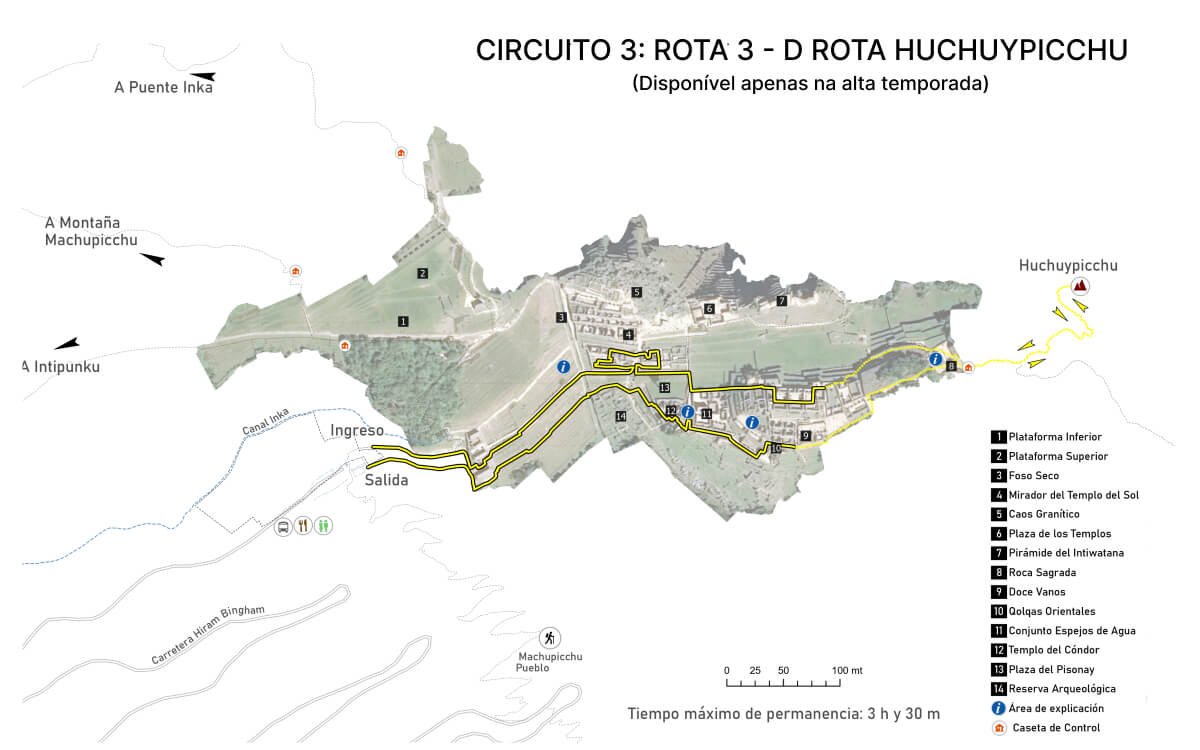 Circuito 3 (Machu Picchu Realeza) – Rota 3-D: Rota Huchuy Picchu