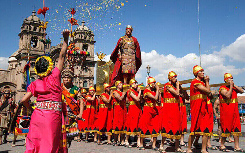 The Inti Raymi (festival of the sun)