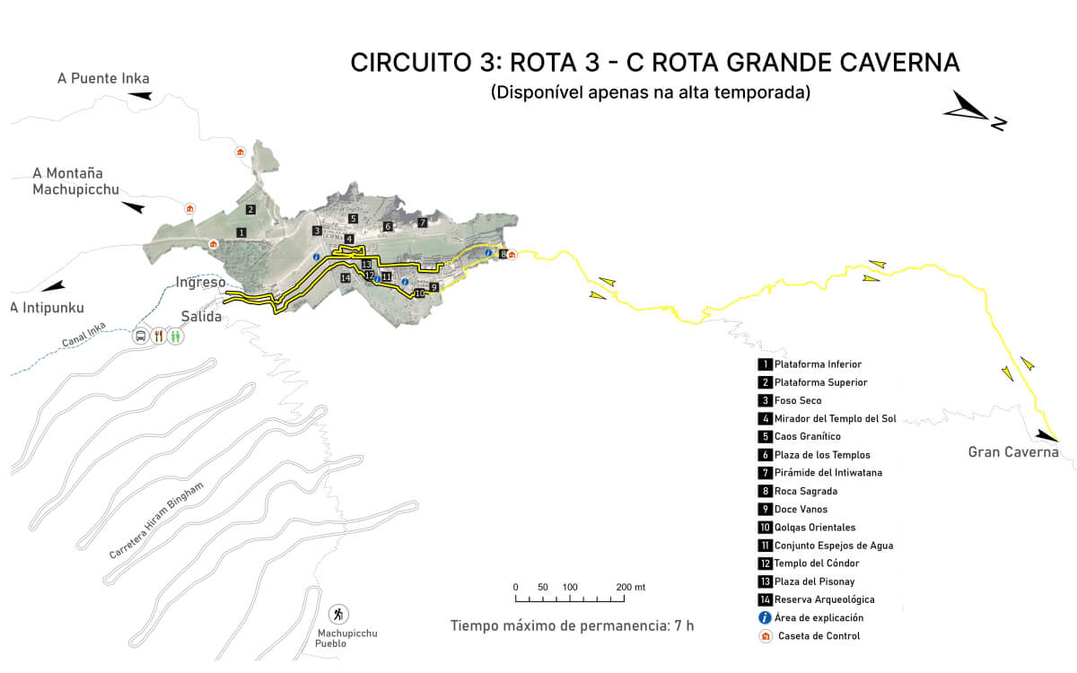 Circuito 3 (Machu Picchu Realeza) – Rota 3-C: Rota Gran Caverna